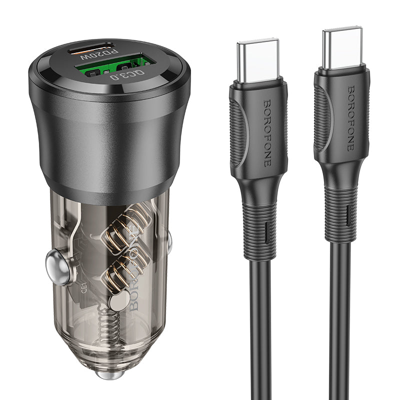 BZ25 Journey PD38W(1C1A) Car Charger Set (Type-C to Type-C)