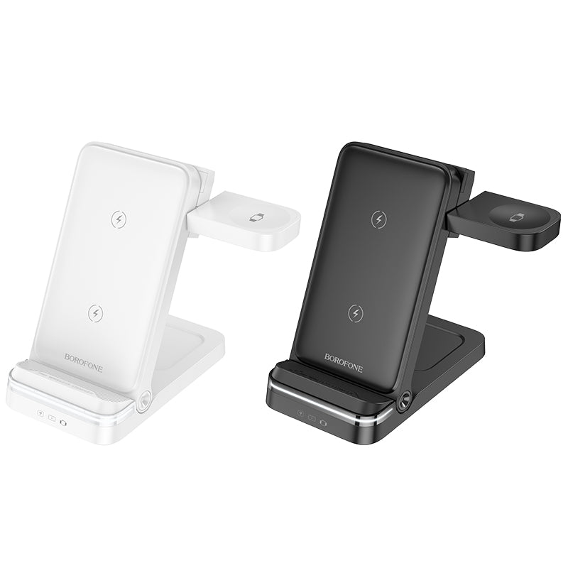 Borofone BQ33 Clever Folding 3-in-1 Vertical Wireless Fast Charger