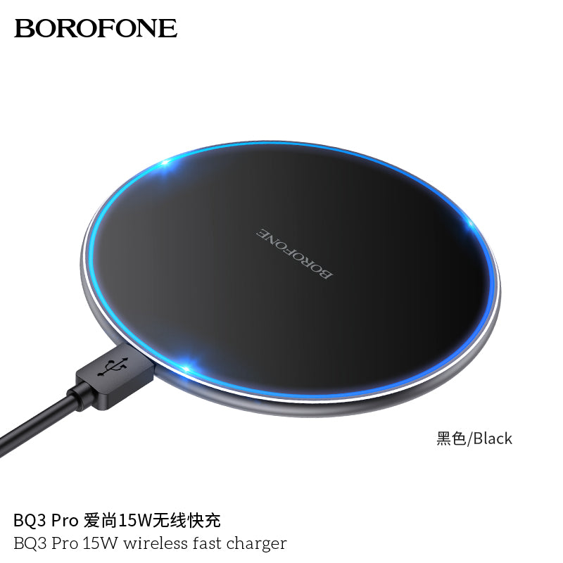 Borofone BQ3 Pro 15W Wireless Fast Charger