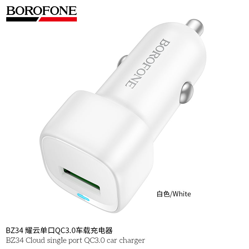 Borofone BZ34 Cloud Single Port QC3.0 Car Charger
