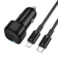 Borofone BZ34A Cloud Single Port PD20W Car Charger Set (C to iP)