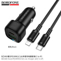Borofone BZ34B Cloud PD38W(1C1A) Car Charger Set (C to iP)